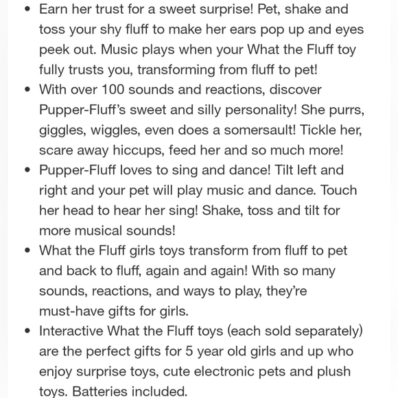 What the fluff -Pupper fluff interactive Pet - Picture 8 of 8